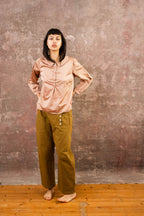 winter sweet blouse silk cotton satin