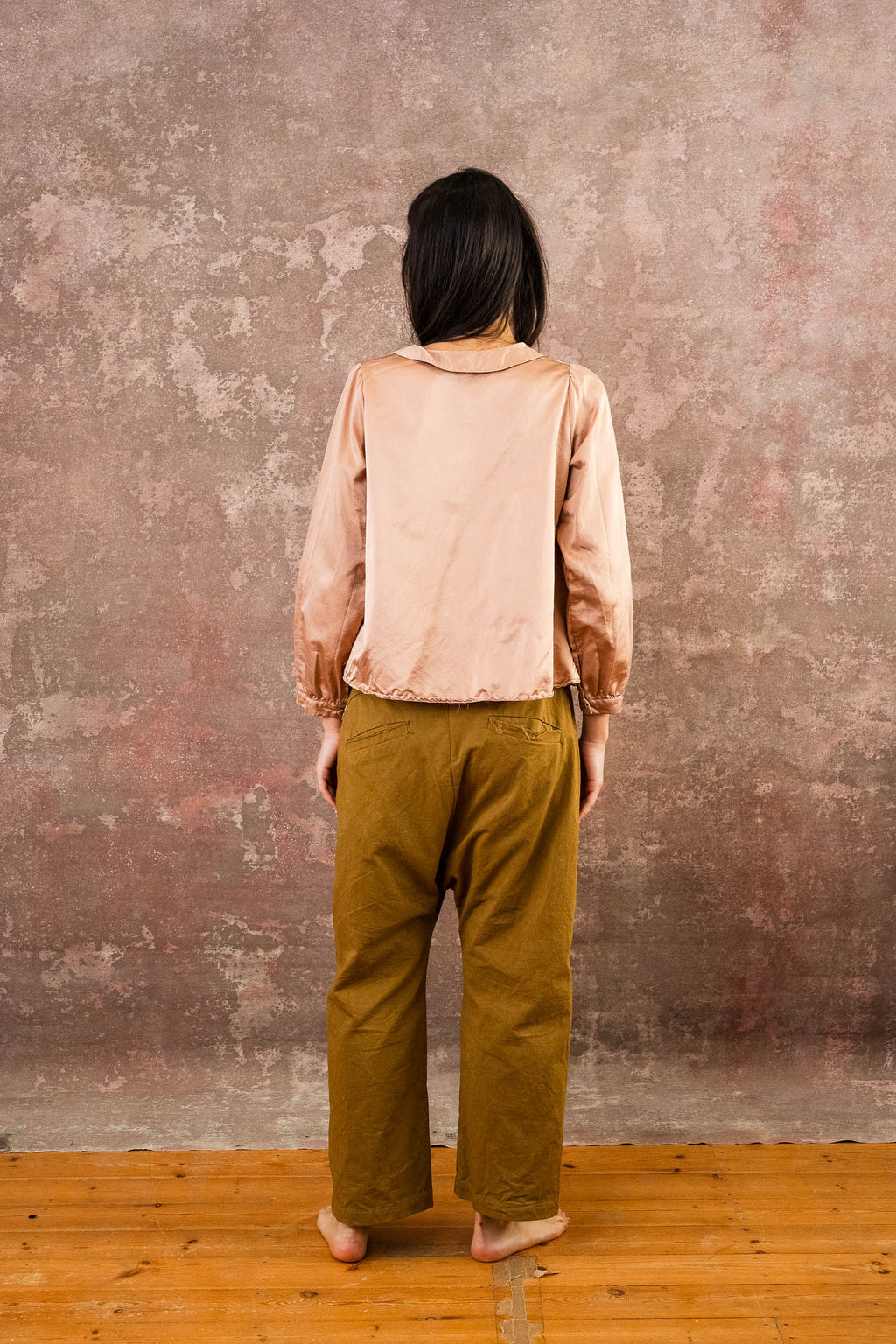 winter sweet blouse silk cotton satin