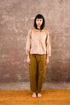 winter sweet blouse silk cotton satin